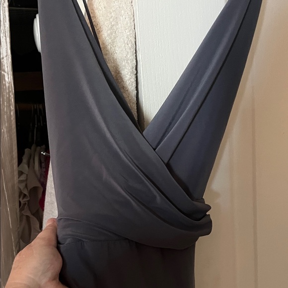 2/$20 Windsor Charcoal Stretchy Backless Dress - Picture 3 of 5